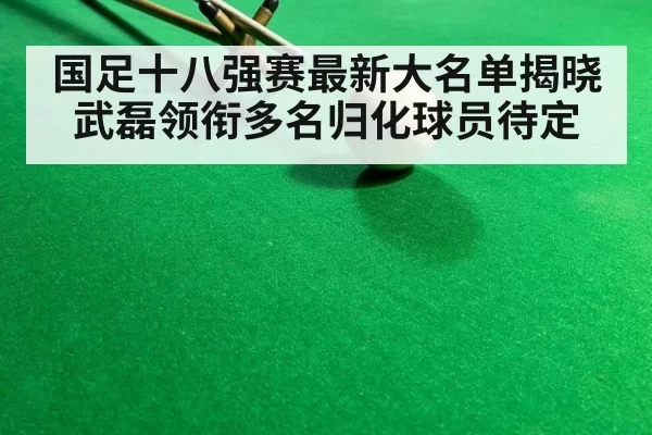 国足十八强赛最新大名单揭晓武磊领衔多名归化球员待定